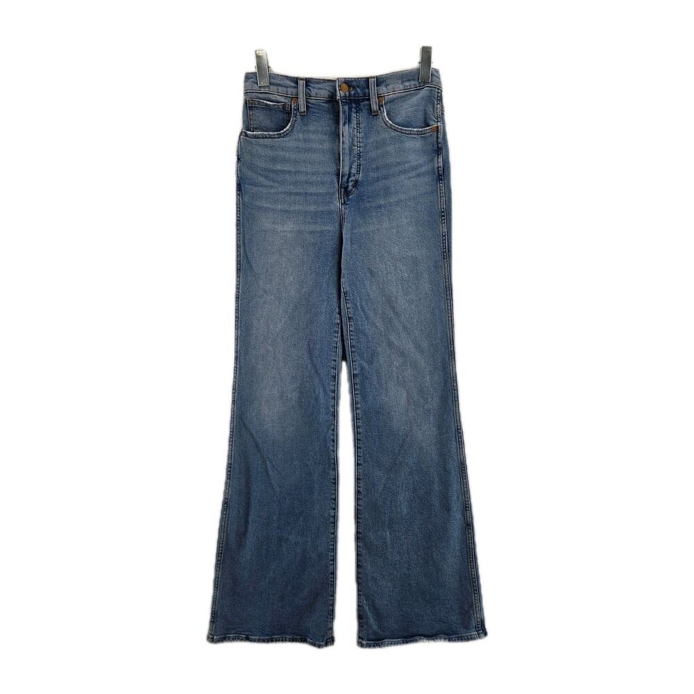 Madewell Jeans Womens 27 11" High‎ Rise Flare Tall Medium Wash Bohemian Hippie
